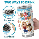 Pawsitively The Best - Dog Personalized Custom 3D Inflated Effect Printed Tumbler - Gift For Dog Lovers, Mom