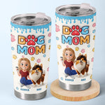 Pawsitively The Best - Dog Personalized Custom 3D Inflated Effect Printed Tumbler - Gift For Dog Lovers, Mom