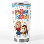 Pawsitively The Best - Dog Personalized Custom 3D Inflated Effect Printed Tumbler - Gift For Dog Lovers, Mom