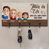 La famille est notre plus grande bénédiction - Porte-clés personnalisé pour la décoration intérieure - Cadeau de pendaison de crémaillère pour les membres de la famille