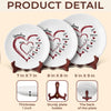 Grandma’s Heart, Our Forever Home - Family Personalized Custom Ceramic Plate - Mother's Day, Gift For Mom, Grandma