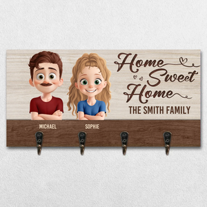 La famille est notre plus grande bénédiction - Porte-clés personnalisé pour la décoration intérieure - Cadeau de pendaison de crémaillère pour les membres de la famille