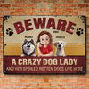 Happiness Is A Wagging Tail - Dog Personalized Custom Home Decor Metal Sign - House Warming Gift For Pet Owners, Pet Lovers