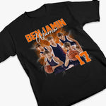 Custom Photo Play Hard, Stay Humble - Personalized Custom Unisex T-shirt, Premium T-shirt, Hoodie - Gift For Basketball Players, Basketball Fans