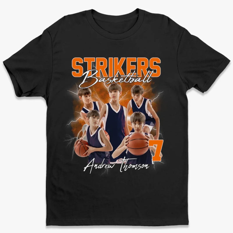 Custom Photo Dream Big, Play Hard - Personalized Custom Unisex T-shirt, Premium T-shirt, Hoodie - Gift For Sport Lovers, Sport Players