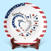 Love Woven Through Generations - Family Personalized Custom Ceramic Plate - Mother's Day, Gift For Mom, Grandma
