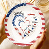 Love Woven Through Generations - Family Personalized Custom Ceramic Plate - Mother's Day, Gift For Mom, Grandma