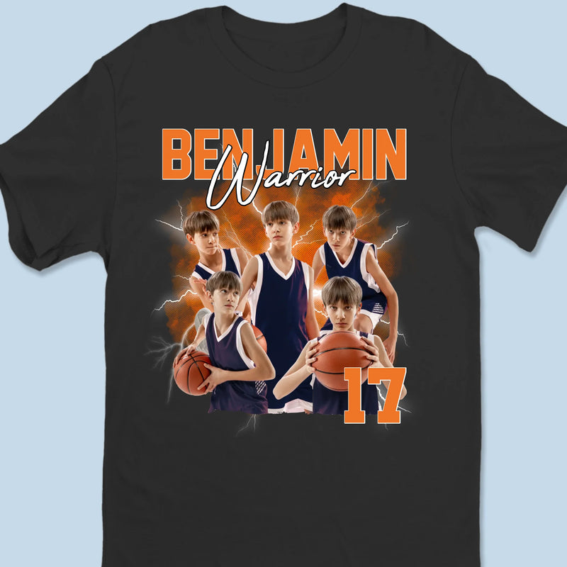 Custom Photo Play Hard, Stay Humble - Personalized Custom Unisex T-shirt, Premium T-shirt, Hoodie - Gift For Basketball Players, Basketball Fans