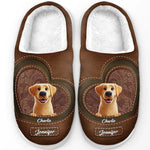 Every Step Filled With Love - Dog & Cat Personalized Custom Fluffy Slippers - Mother's Day, Gift For Dog Lovers, Dog Moms, Dog Dads