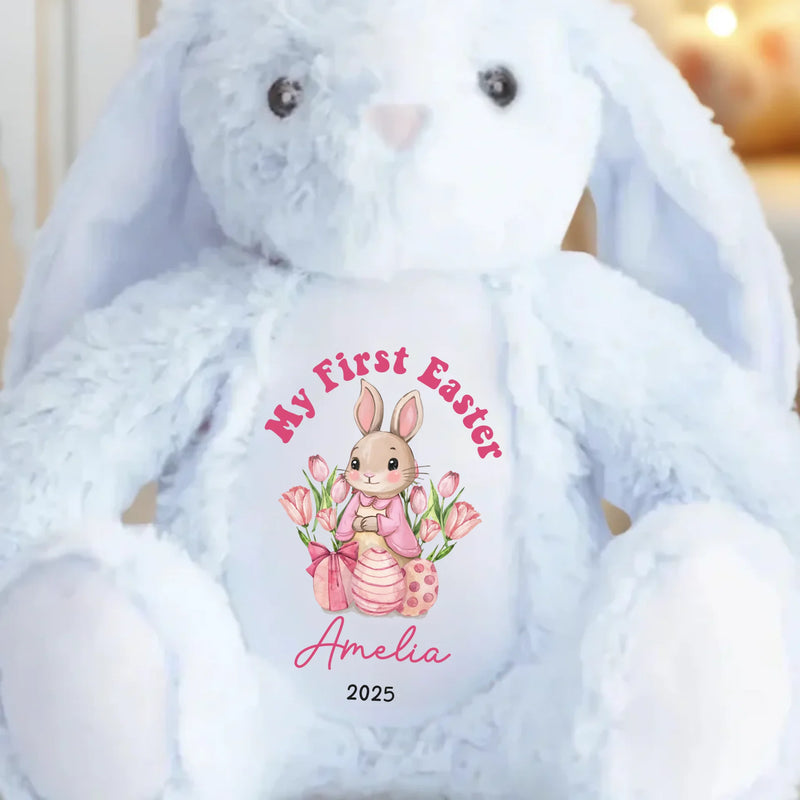 A Bunny Hug From Grandma’s Heart - Family Personalized Custom Easter Bunny Plush - Easter Gift For Baby, Kids