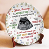 Custom Photo From My Tiny Hands To Your Big Heart - Family Personalized Custom Ceramic Plate - Mother's Day, Baby Shower Gift, Gift For First Mom