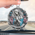 Keep Me In Your Gentle Embrace - Memorial Personalized Custom Car Ornament - Acrylic Custom Shaped - Sympathy Gift For Family Members