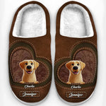 Every Step Filled With Love - Dog & Cat Personalized Custom Fluffy Slippers - Mother's Day, Gift For Dog Lovers, Dog Moms, Dog Dads