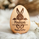 My First Easter Keepsake - Family Personalized Custom Wooden Egg Shaker - Easter Gift For Baby, Kids, New Moms