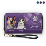 Furry Friend, Endless Love - Dog & Cat Personalized Custom Leather Long Wallet - Gift For Dog Lovers, Cat Lovers