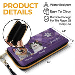 Furry Friend, Endless Love - Dog & Cat Personalized Custom Leather Long Wallet - Gift For Dog Lovers, Cat Lovers