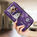 Furry Friend, Endless Love - Dog & Cat Personalized Custom Leather Long Wallet - Gift For Dog Lovers, Cat Lovers