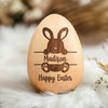 Hopping Into My First Easter - Family Personalized Custom Wooden Egg Shaker - Easter Gift For Baby Kids, Newborn Baby