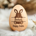 Hopping Into My First Easter - Family Personalized Custom Wooden Egg Shaker - Easter Gift For Baby, Kids