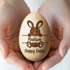 Hopping Into My First Easter - Family Personalized Custom Wooden Egg Shaker - Easter Gift For Baby Kids, Newborn Baby