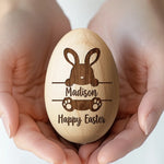 Hopping Into My First Easter - Family Personalized Custom Wooden Egg Shaker - Easter Gift For Baby, Kids
