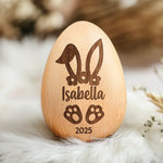 Cherishing My First Easter - Family Personalized Custom Wooden Egg Shaker - Easter Gift For Baby, Kids