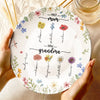 First Came Love, Then Came Family - Family Personalized Custom Ceramic Plate - Mother's Day, Gift For Mom, Grandma