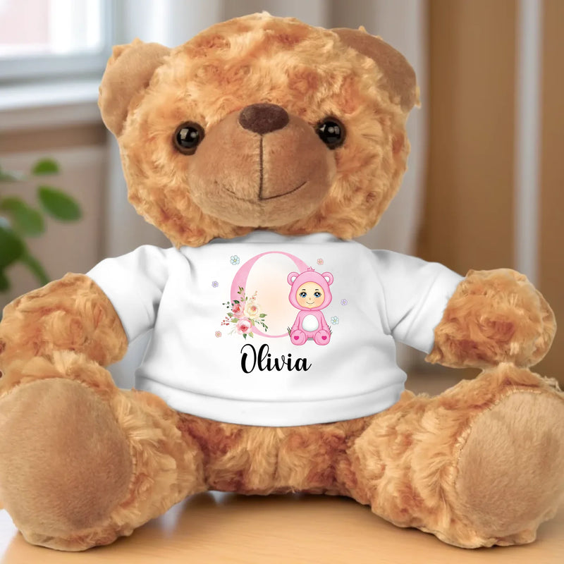 A Bundle Of Joy And Happiness - Family Personalized Custom Teddy Bear Plush - Gift For Baby, Kids