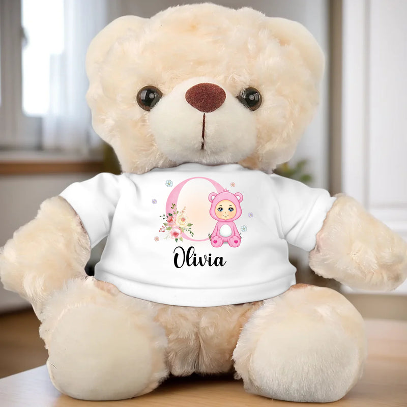 A Bundle Of Joy And Happiness - Family Personalized Custom Teddy Bear Plush - Gift For Baby, Kids