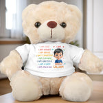 You Are Strong, You Are Brave - Family Personalized Custom Teddy Bear Plush - Gift For Family Members