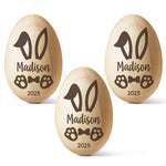 Cherishing My First Easter - Family Personalized Custom Wooden Egg Shaker - Easter Gift For Baby, Kids