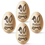Cherishing My First Easter - Family Personalized Custom Wooden Egg Shaker - Easter Gift For Baby, Kids