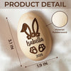 Cherishing My First Easter - Family Personalized Custom Wooden Egg Shaker - Easter Gift For Baby Kids, Newborn Baby