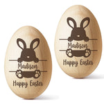 Hopping Into My First Easter - Family Personalized Custom Wooden Egg Shaker - Easter Gift For Baby, Kids