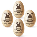 Hopping Into My First Easter - Family Personalized Custom Wooden Egg Shaker - Easter Gift For Baby, Kids