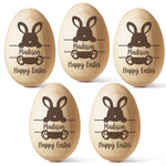 Hopping Into My First Easter - Family Personalized Custom Wooden Egg Shaker - Easter Gift For Baby, Kids