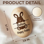 Hopping Into My First Easter - Family Personalized Custom Wooden Egg Shaker - Easter Gift For Baby, Kids