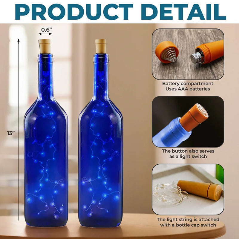 Forever Grateful, The Day You Became My Mommy - Family Personalized Custom Blue Bottle Lamp - Baby Shower Gift, Gift For First Mom