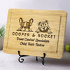 Chief Taste Testers - Dog Personalized Custom Engraved Wooden Cutting Board - Gift For Pet Owners, Pet Lovers