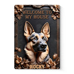 Home Of A Loyal Protector - Dog Personalized Custom 3D Inflated Effect Printed Home Decor Metal Sign - House Warming Gift For Dog Lovers, Dog Owners