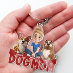 Life Is Better With A Dog - Dog Personalized Custom Shaped Acrylic Keychain - Gift For Dog Lovers, Women, Mom
