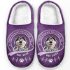 Le bonheur est une queue qui remue – Chaussons moelleux personnalisés pour chien – Cadeau pour propriétaires et amoureux des animaux