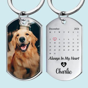 Porte-clés photo personnalisé, souvenir précieux, amour éternel - Cadeau de condoléances pour les propriétaires et les amoureux des animaux