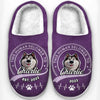 Happiness Is A Wagging Tail - Dog Personalized Custom Fluffy Slippers - Gift For Pet Owners, Pet Lovers