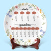 First Came Love, Then Came Family - Family Personalized Custom Ceramic Plate - Mother's Day, Gift For Mom, Grandma