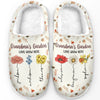 Marchez dans l'amour, marchez dans le confort - Chaussons moelleux personnalisés pour la famille - Fête des Mères, cadeau pour maman, grand-mère