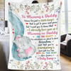 Love From Your Baby Bump - Family Personalized Custom Blanket - Mother's Day, Baby Shower Gift, Gift For First Mom