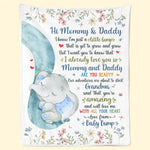 Love From Your Baby Bump - Family Personalized Custom Blanket - Mother's Day, Baby Shower Gift, Gift For First Mom
