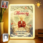 Custom Photo Your Spirit Will Forever Shine Bright - Memorial Personalized Custom LED Mirror Frame Lamp - Sympathy Gift For Family