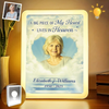 Custom Photo Always In Our Hearts, Never Forgotten - Memorial Personalized Custom LED Mirror Frame Lamp - Sympathy Gift For Family Members
